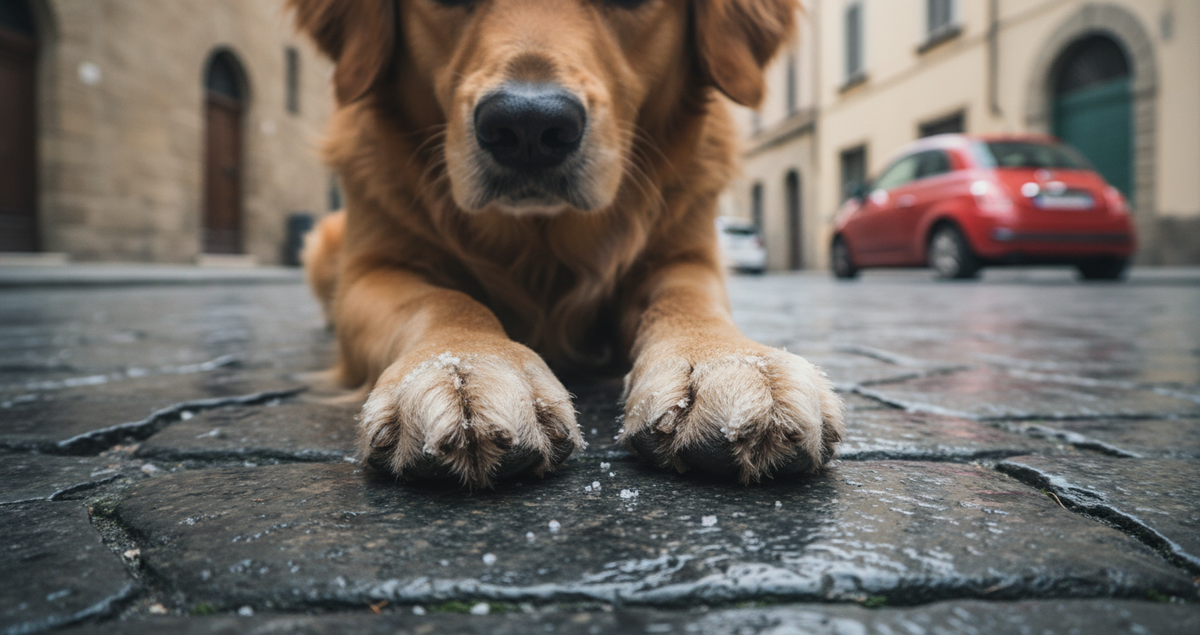 perche-pulire-zampe-cane-passeggiata-invernale-sali-antigelo